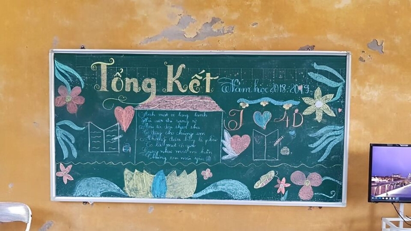 Những gợi ý mẫu trang trí bảng tổng kết năm học đẹp nhất 3