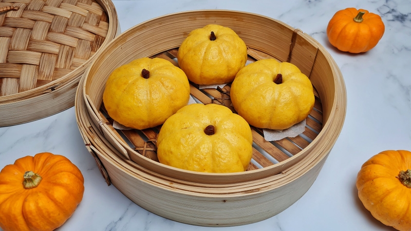 Bánh bao bí đỏ (ảnh 1)