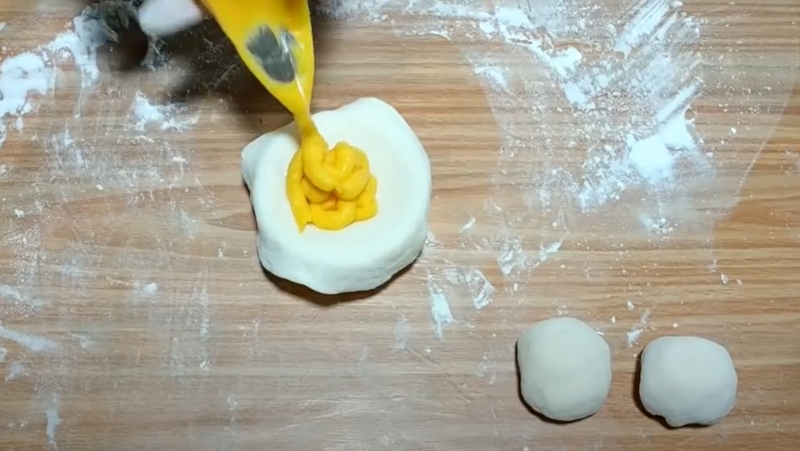 Cách làm bánh bao phô mai sữa 5