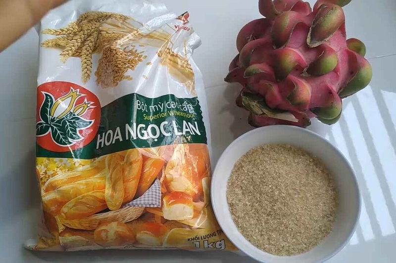 bánh bao thanh long hình 1