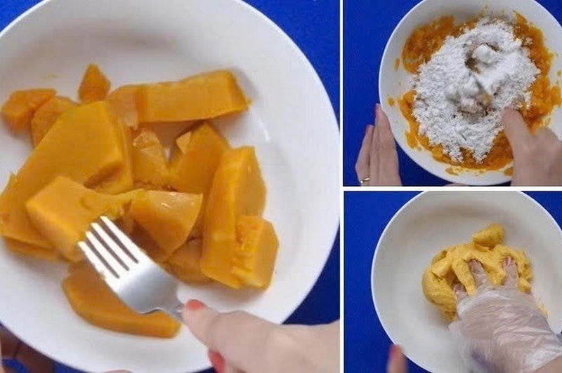 bánh bí đỏ chiên ảnh 3