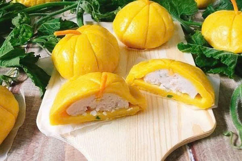 bánh bí đỏ hấp ảnh 4