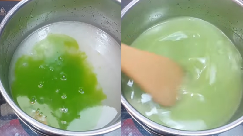 Pha màu bột bánh