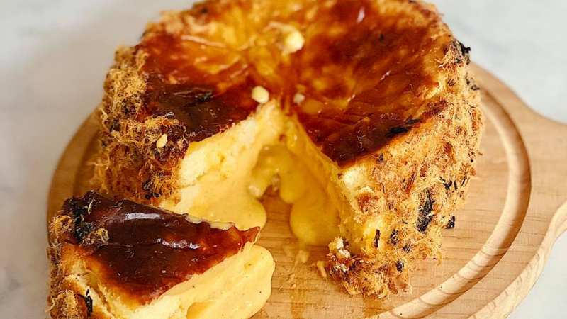 bánh bông lan phô mai tan chảy 5