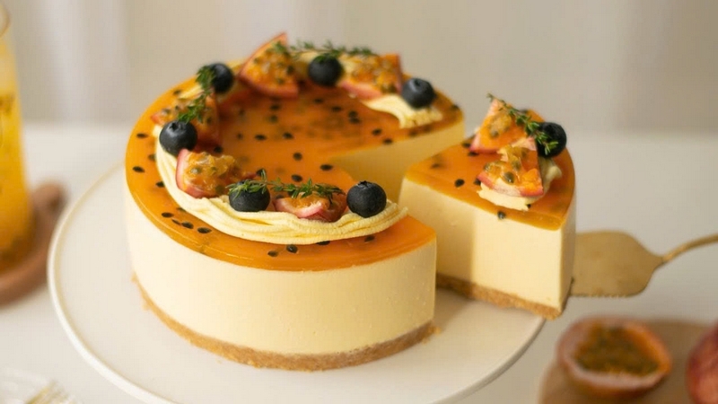 bánh cheesecake phô mai mật ong hạt dẻ ảnh 1