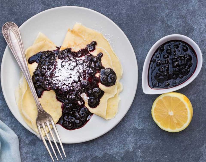 Bánh crepe việt quất - 02