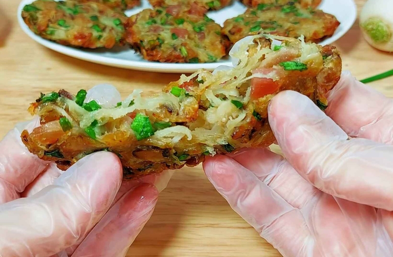 bánh củ cải chiên giòn 10