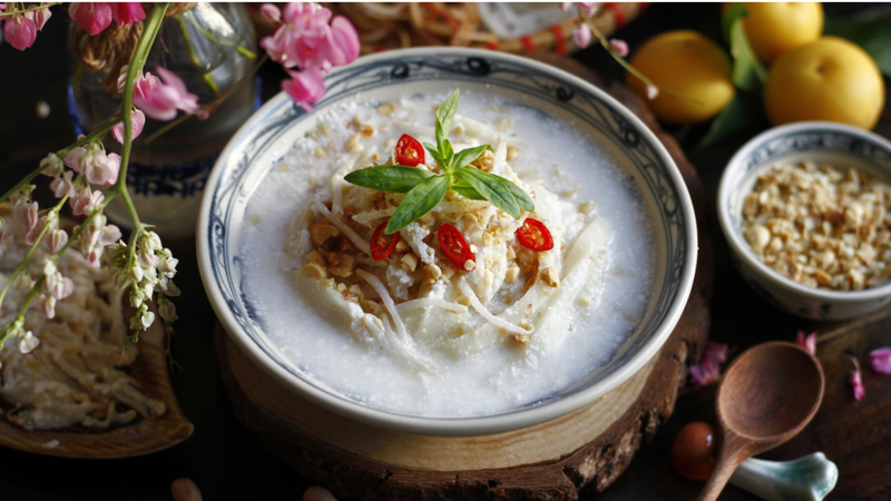  Trộn bánh đúc nộm