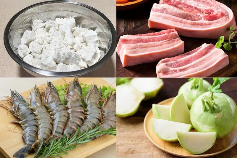nguyên liệu bánh đúc tàu