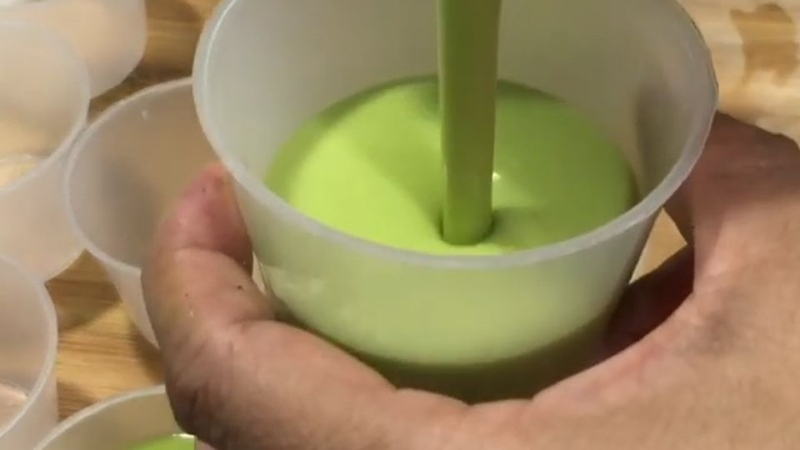 bánh flan bạc hà 5