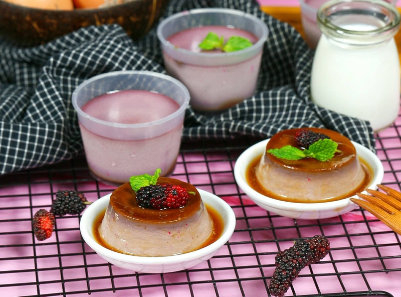 cách làm bánh flan dâu (ảnh 10)