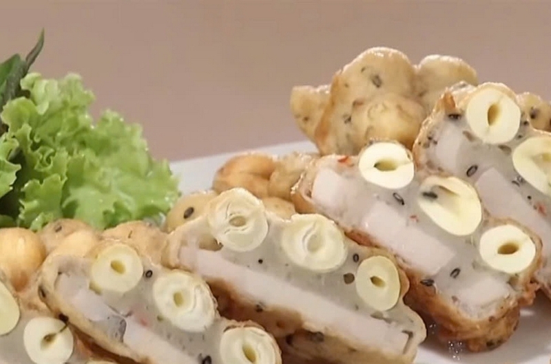bánh hạt sen chiên giòn ảnh 1