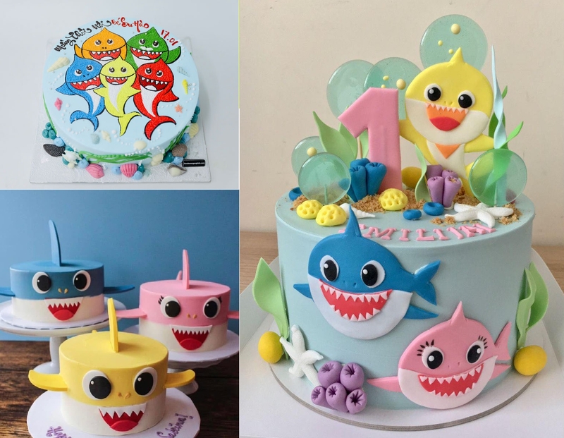 bánh kem baby shark 13