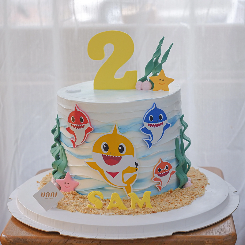 bánh kem baby shark 5