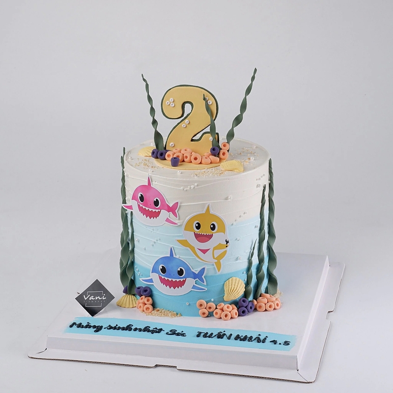 bánh kem baby shark 9