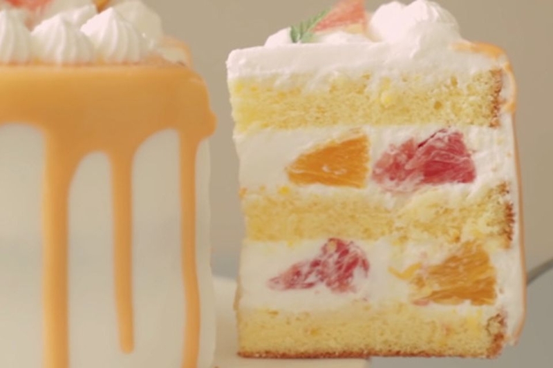 bánh kem vị cam bưởi 5