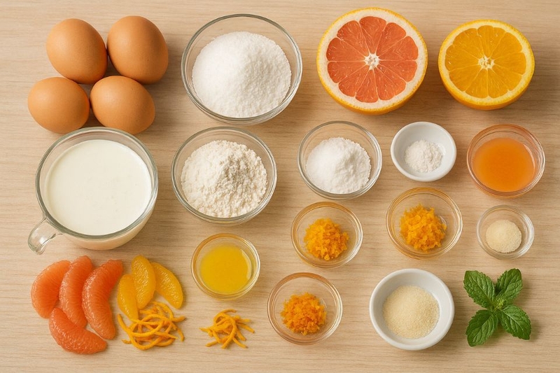 bánh kem vị cam bưởi 1