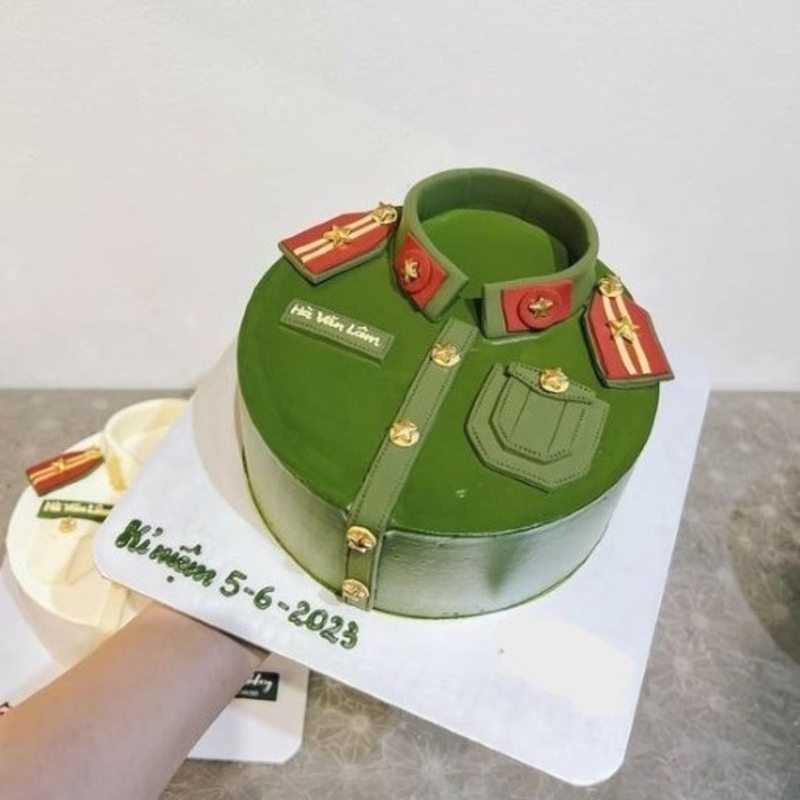 Mẫu bánh áo bộ đội 3D