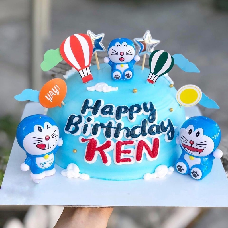 bánh kem doremon 25