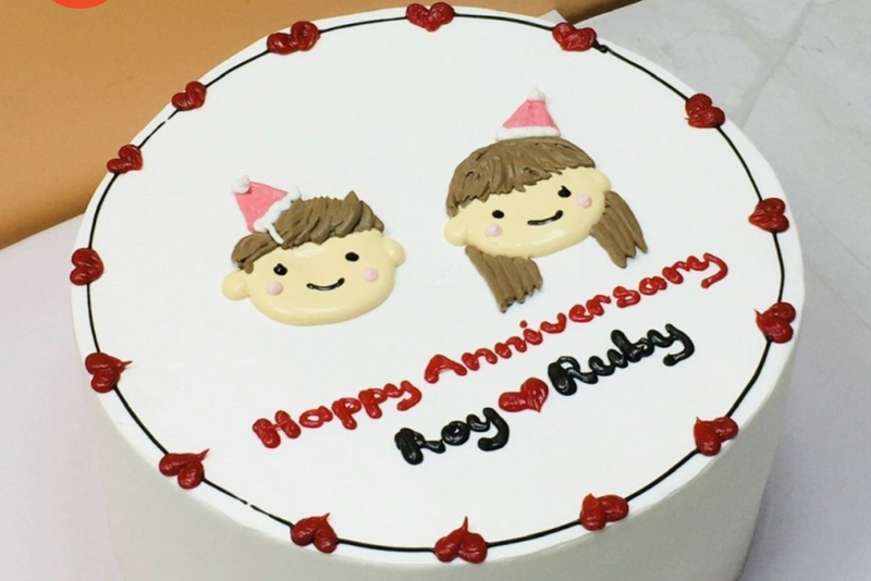 bánh kem Happy Anniversary 12