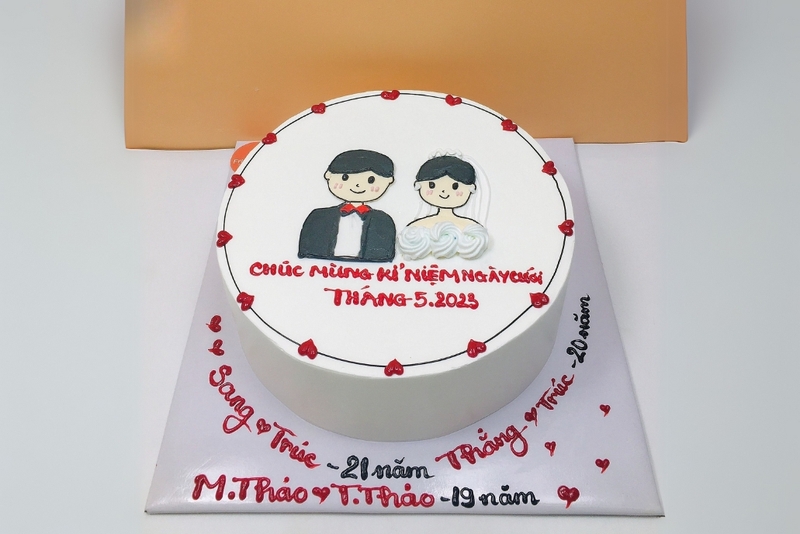 bánh kem Happy Anniversary 19