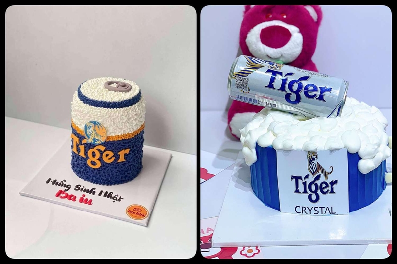 bánh kem hình bia Tiger ảnh 3