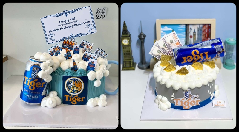 bánh kem hình bia Tiger ảnh 7