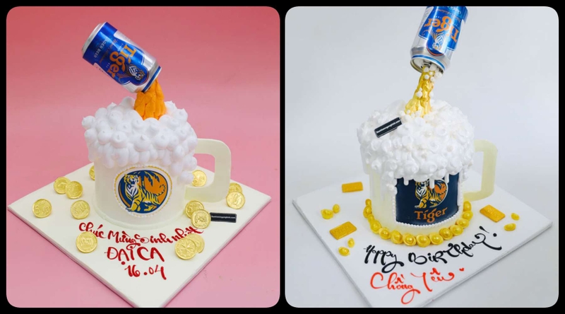 bánh kem hình bia Tiger ảnh 8