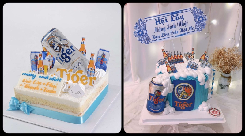 bánh kem hình bia Tiger ảnh 10