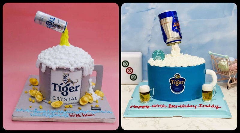 bánh kem hình bia Tiger ảnh 12