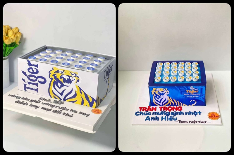 bánh kem hình bia Tiger ảnh 17