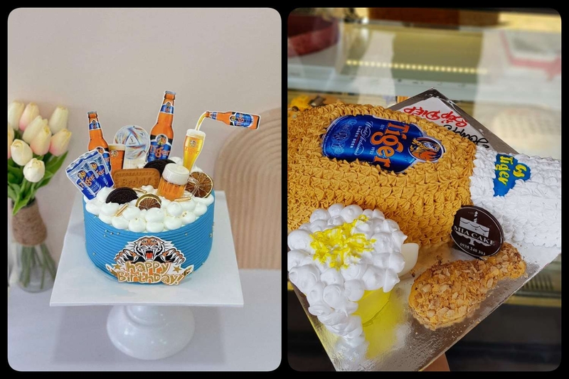 bánh kem hình bia Tiger ảnh 19