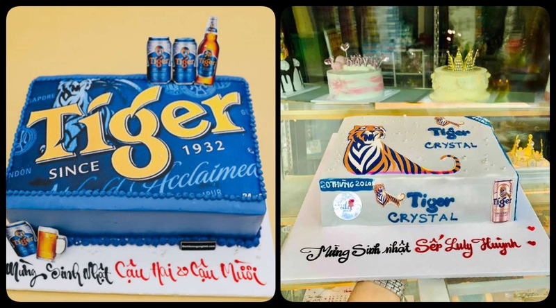 bánh kem hình bia Tiger ảnh 21