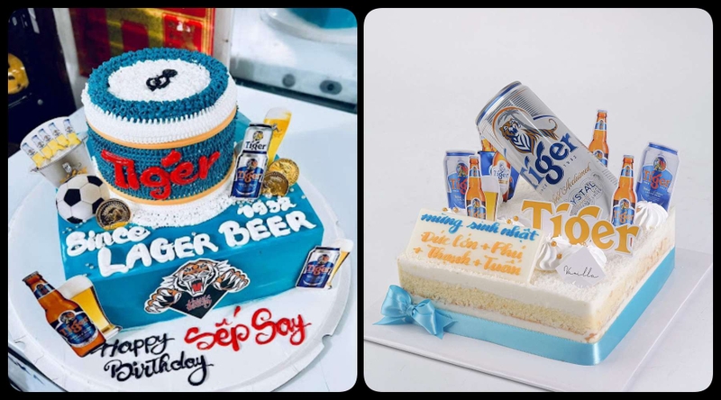 bánh kem hình bia Tiger ảnh 22