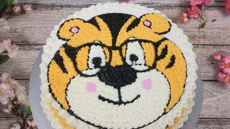 Bánh kem hình con hổ sáng tạo 4