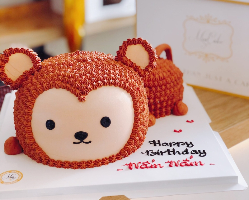 bánh kem hình con khỉ 11