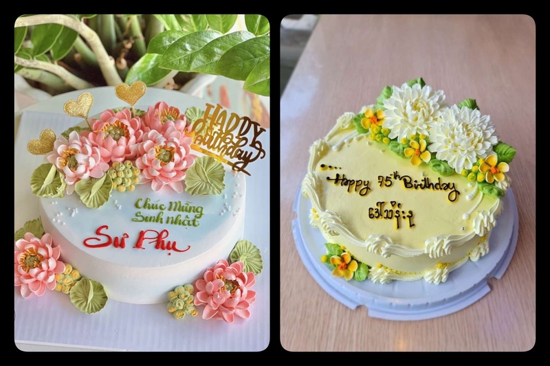bánh kem hoa sen ảnh 7
