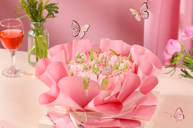 Bánh kem hoa tulip 12