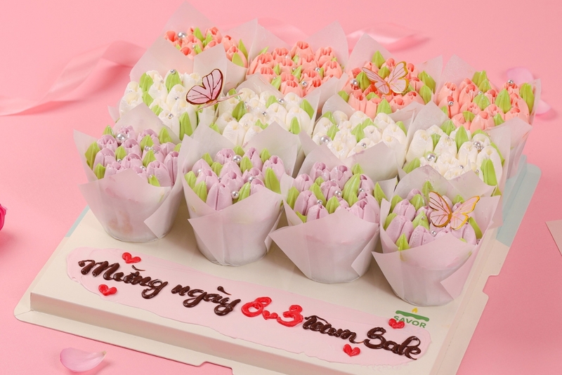 Bánh kem hoa tulip 16