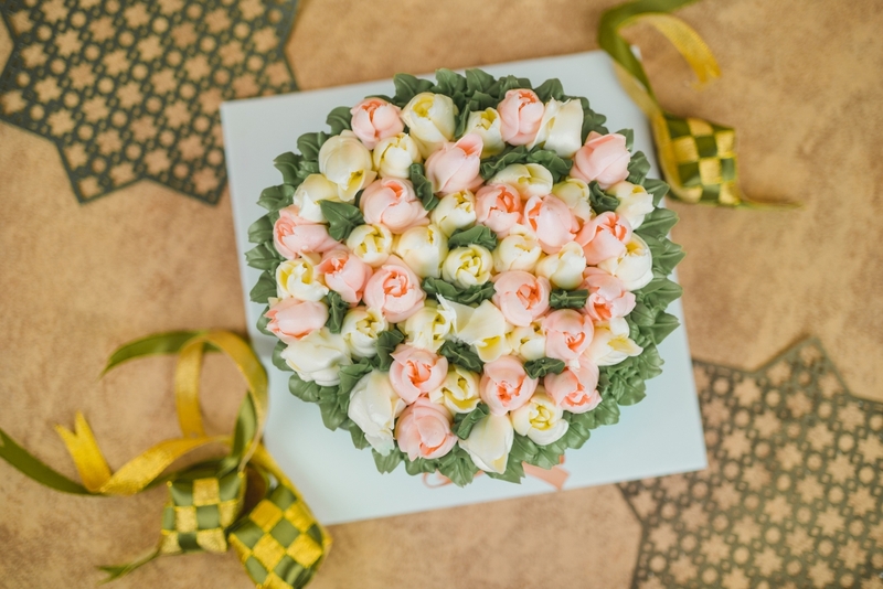 Bánh kem hoa tulip 7