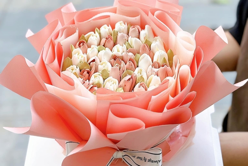 Bánh kem hoa tulip 32