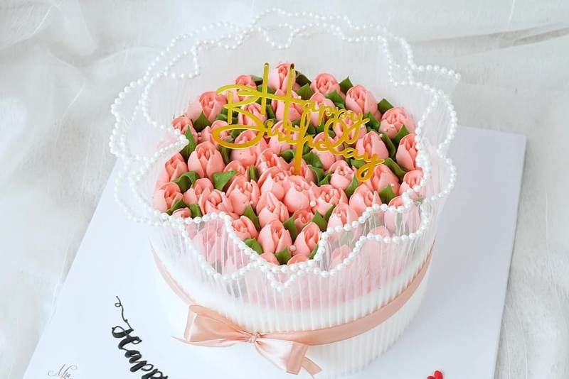 Bánh kem hoa tulip 26