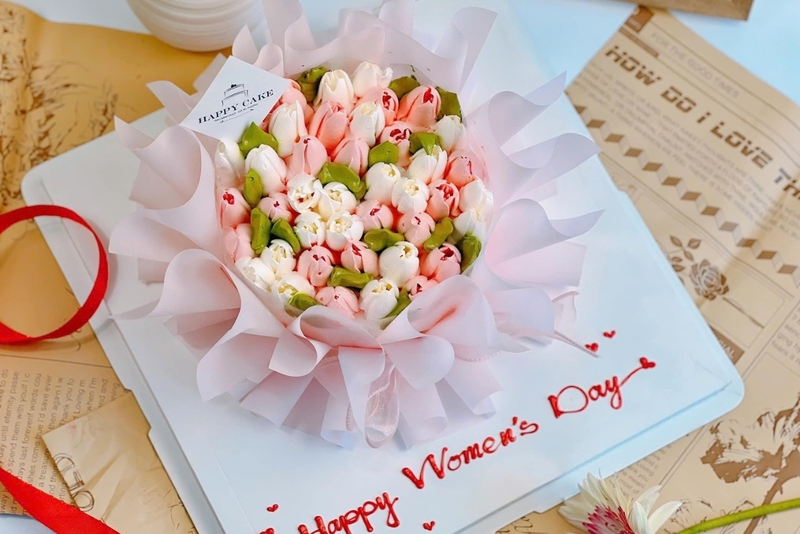 Bánh kem hoa tulip 28