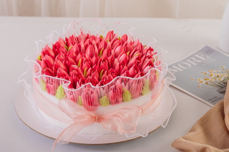 Bánh kem hoa tulip 25