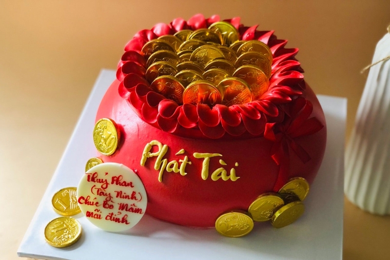 Bánh kem hũ vàng 14