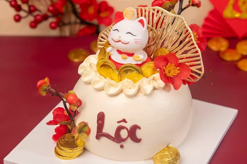 Bánh kem hũ vàng 2