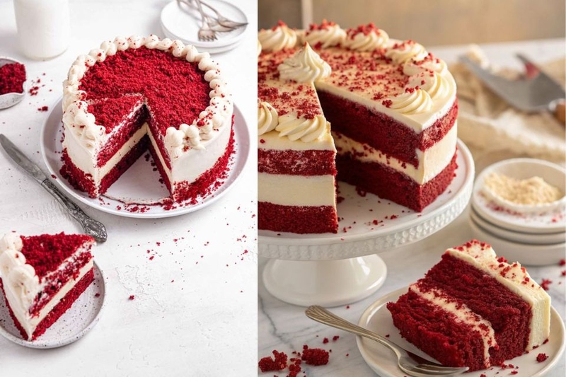 Red Velvet cake tinh tế, bắt mắt