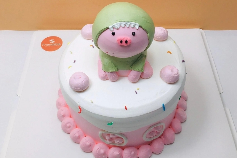 bánh kem màu hồng 17
