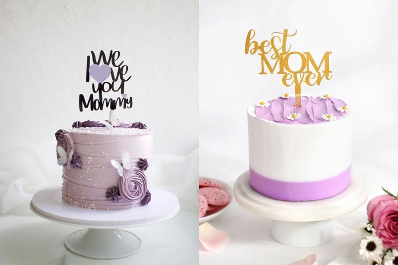 Bánh kem màu tím đầy ý nghĩa cho ngày của mẹ