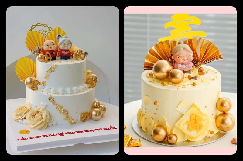 bánh kem màu vàng ảnh 17
